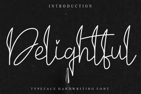 Delightful Handwritten Font - UpFonts