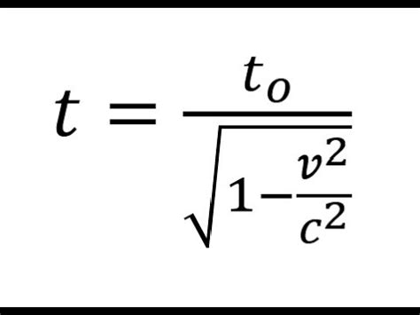 Time Dilation formula derivation (Special Relativity) - YouTube