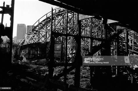 The devastation after the Ghost Train fire at Luna Park in Sydney, 10... News Photo - Getty Images