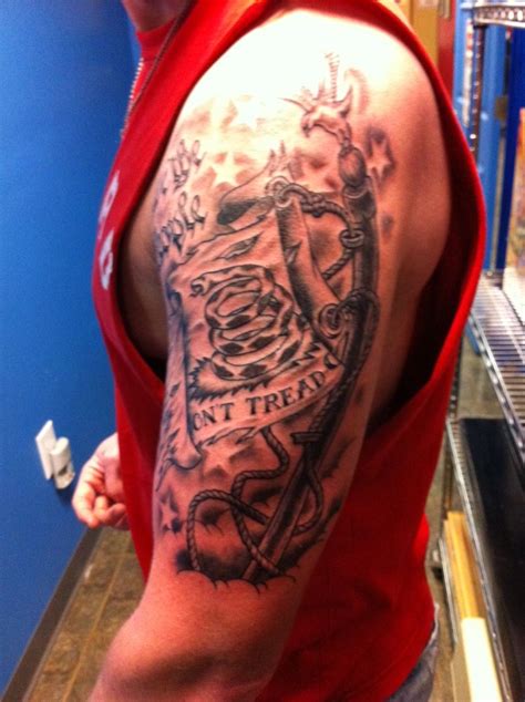 Don't tread on me tattoo | Best 3d tattoos, 3d tattoos, Picture tattoos