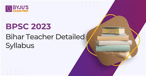 Bihar BPSC Teacher Syllabus 2023 PDF & Exam Pattern