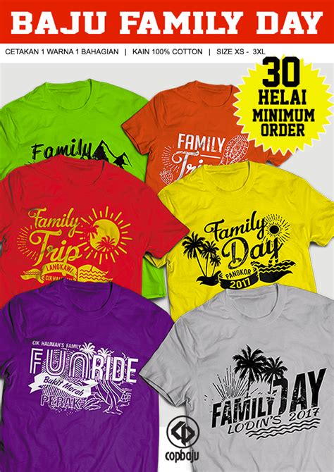 Cetak Baju Family Day - Kedai Cetak Baju Online | Printing T-Shirt Murah