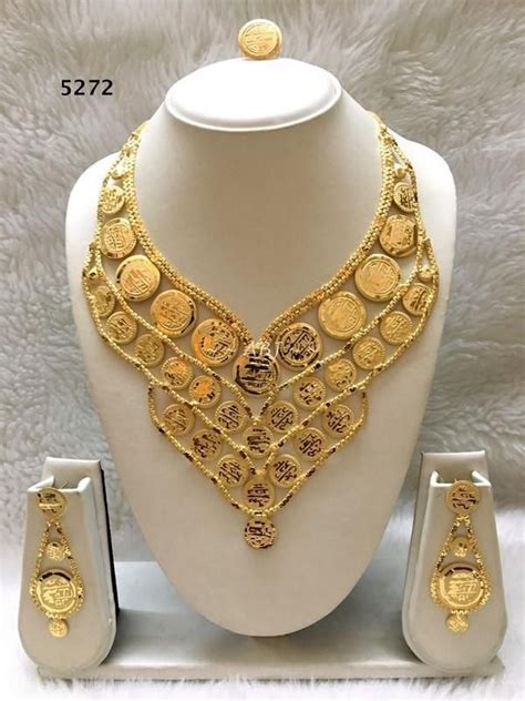 African Necklace Set | Gold Plated Jewelry | African Gold Jewelry | 2 ...