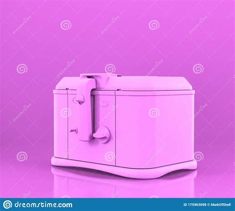 Deep Fryer, Small Kitchen Appliances in Flat Pink Color, Single ...