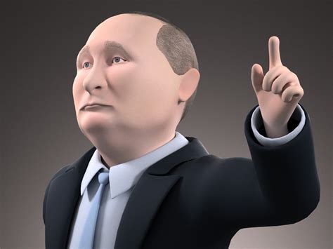 Vladimir Putin (cartoon) - 3D Model by SQUIR