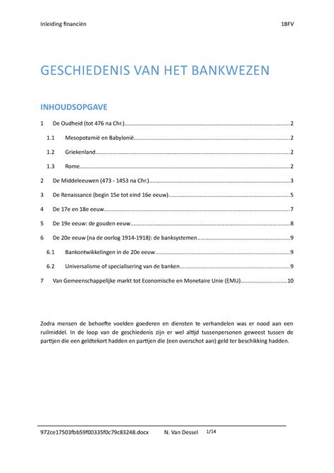 Geschiedenis van het bankwezen - GESCHIEDENIS VAN HET BANKWEZEN ...