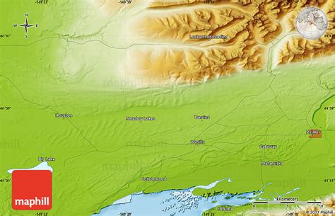 Physical Map of Wasilla