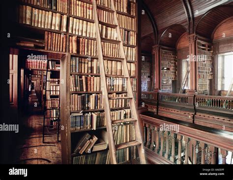 An interior view of the Old Library at Trinity College Dublin, taken ...