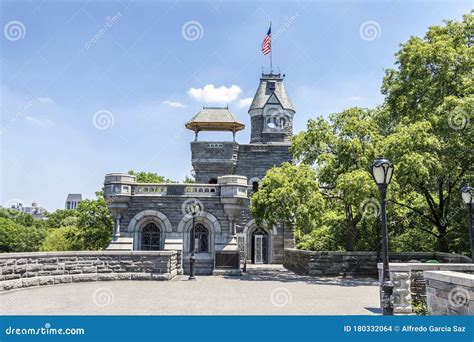 The Belvedere Castle in Central Park Stock Photo - Image of culture ...