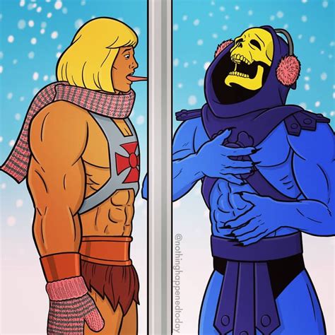 21 Illustrations Of Shenanigans Between He-Man And Skeletor In Various ...