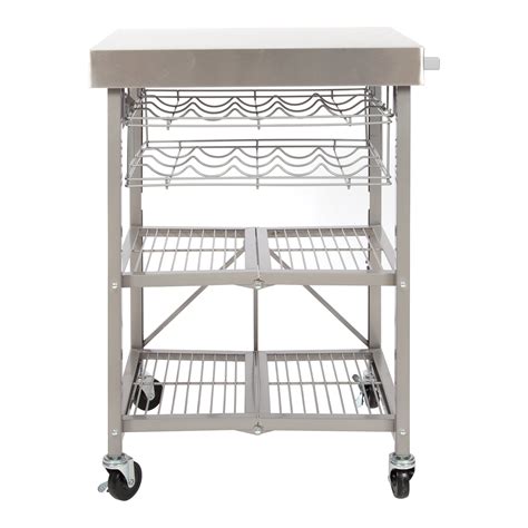 Double Wine Rack for Kitchen Cart – Origami Rack