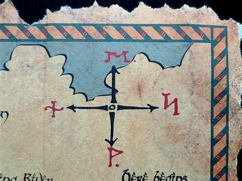 The Hobbit Thror's Map of Erebor Thrain Elrond - Etsy