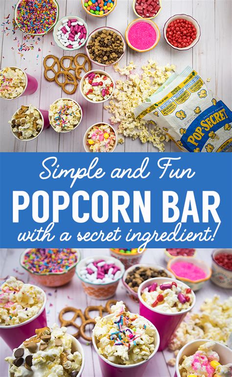 Easy and Yummy Popcorn Bar - The Perfect Movie Night Treat - Clumsy Crafter