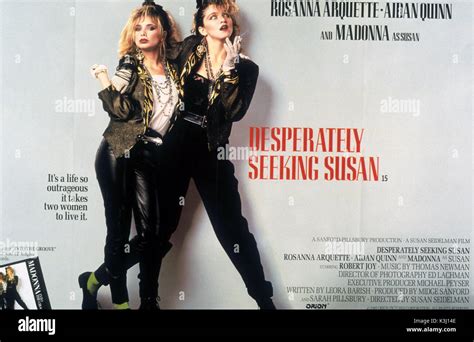 DESPERATELY SEEKING SUSAN ROSANNA ARQUETTE, MADONNA Date: 1985 Stock Photo: 157133326 - Alamy