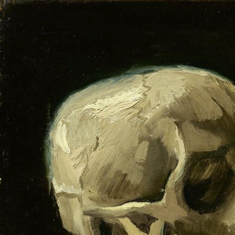 Vicent Van Gogh Head of a skeleton with a burning cigarette | Etsy