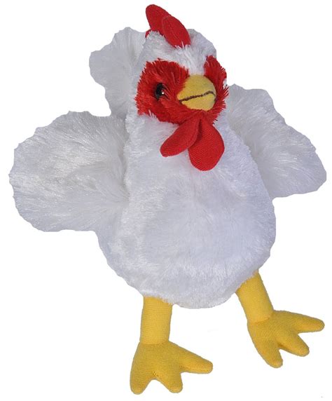 Wild Republic 18 cm Hug ems Chicken Plush Toy White 92389180930 | eBay