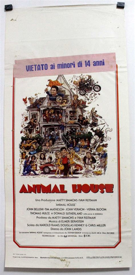 "ANIMAL HOUSE" MOVIE POSTER - "NATIONAL LAMPOON'S AT ANIMAL HOUSE" MOVIE POSTER