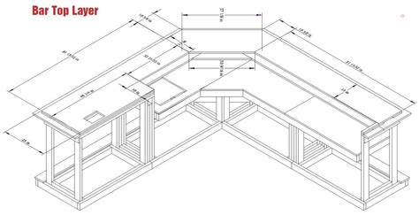 Easy Home Bar Plans - Printable PDF Home Bar Designs