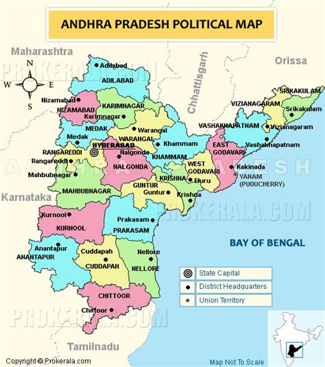 Andhra Pradesh Map | Political Map of Andhra Pradesh | State Map of ...