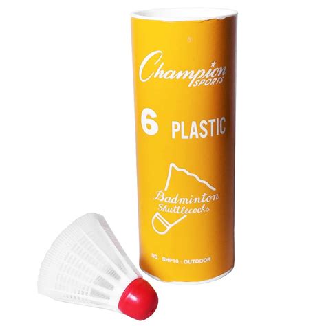 Champion 6/pack Outdoor Plastic Shuttlecocks - A60-641 | Anthem Sports