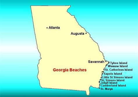 2024 Georgia Beaches, Map, Webcams & Weather, Tybee, Cumberland, Jekyll Islands