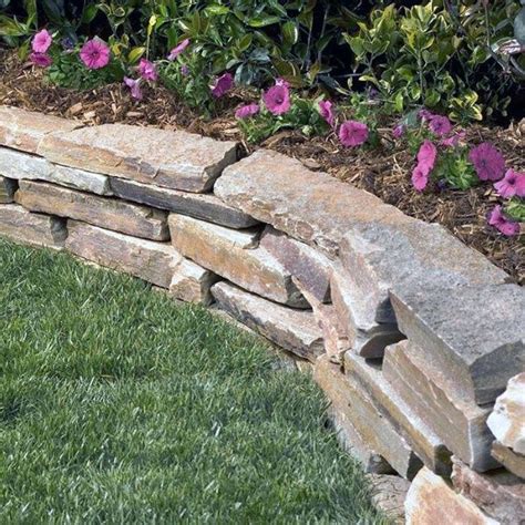 Top 40 Best Stone Edging Ideas - Exterior Landscaping Designs | Stone ...