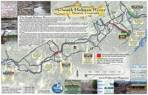 South Holston River Map, Bristol TN – FishwaterMaps.com