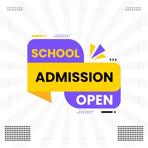 Premium Vector | School admission open banner with simple background design