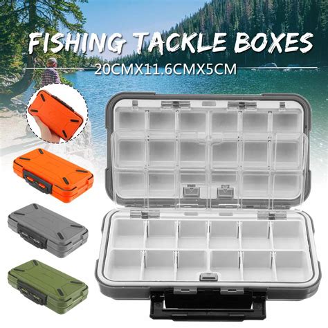 30 Compartments Fishing Tackle Box Waterproof Double Side Bait Lure Hooks Storage Boxes Carp Fly ...