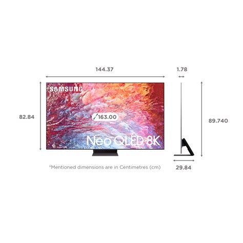 Buy SAMSUNG 7 163 cm (65 inch) 8K Ultra HD QLED Smart Tizen TV with Voice Assistance (2022 model ...