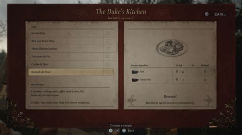 Resident Evil Village The Duke's Kitchen Guide - Hold to Reset