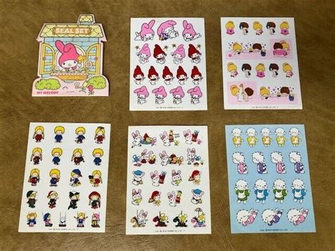 1976 Vintage My Melody Sanrio Stickers Set | #4611175486