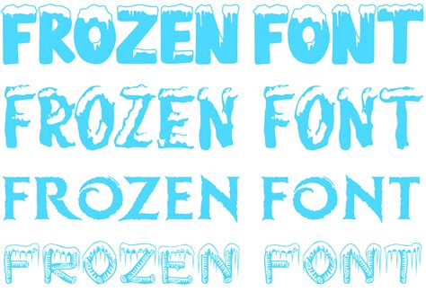 Frozen FONT SVG, 4 Different Frozen Font , Frozen Alphabet Svg , Frozen SVG, Frozen Birthday Svg ...