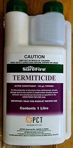 Termiticide 1 Litre 100g/L Fipronil Termite Spray White Ant Poison Like ...