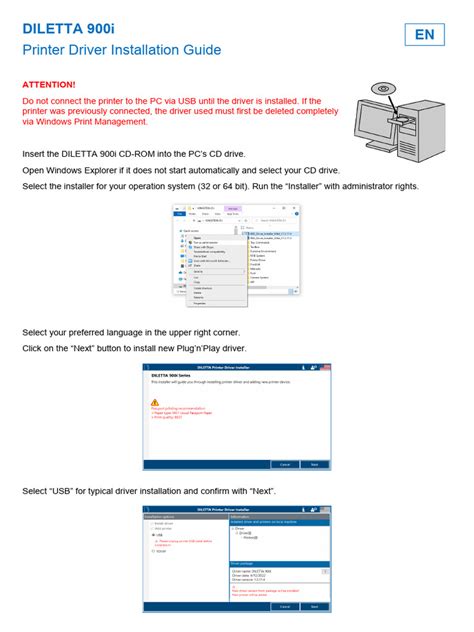 Printer Driver Installation Guide | PDF