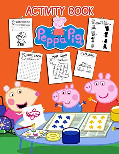 Peppa Pig Activity Book: A Fantastic Activity Book For Stress Relieving, Relaxation And Having ...