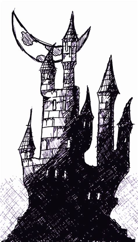 Gothic Castle Drawing at PaintingValley.com | Explore collection of Gothic Castle Drawing