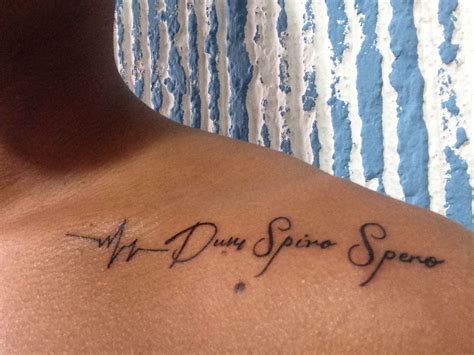 "Dum Spiro Spero" While I breathe, I hope | Tattoo quotes, Tattoos, Dum ...