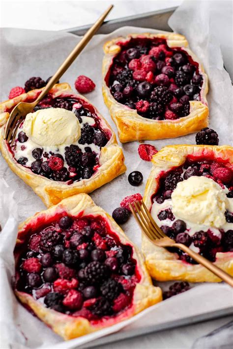 Mixed Berry Puff Pastry Tarts | Recipe | Puff pastry tart, Puff pastry recipes dessert, Pastry tart