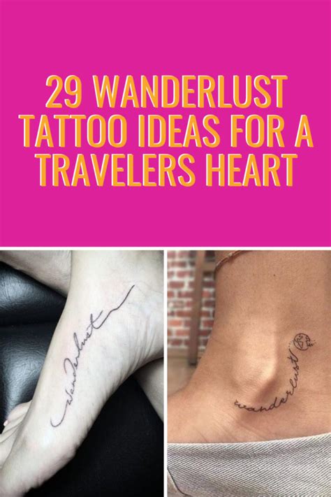 29 Wanderlust Tattoo Ideas for a Travelers Heart - Tattoo Glee