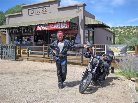 Me at Maggie's Diner (from the movie Wild Hogs) in Madrid, NM | This Biker Chick's Life ...