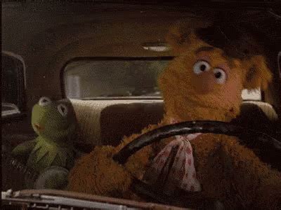 Driving Muppets GIF - Driving Muppets Fozzie - Discover & Share GIFs