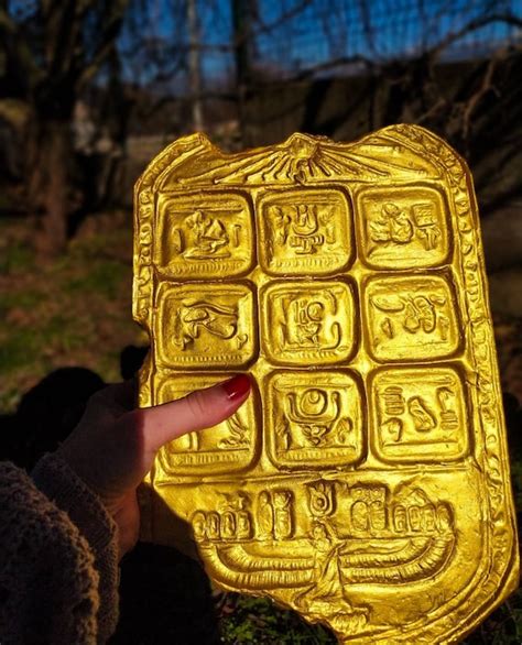 Ahkmenrah Tablet/golden Tablet of Ahkmenrah/night at the - Etsy