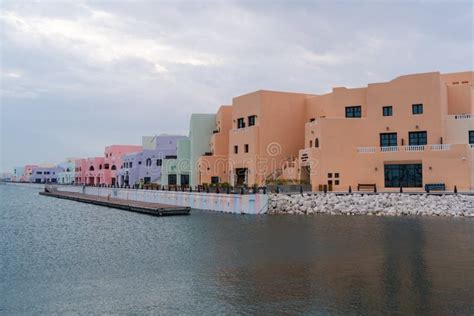 Old Doha Port in Mina District. Tourist Attractions in Qatar Editorial Image - Image of corniche ...