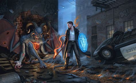 Dresden and the Denarian | Urban fantasy art, Dresden files, Urban fantasy inspiration