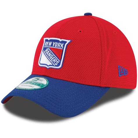 New York Rangers New Era Fundamental Tech 2 9FORTY Adjustable Hat - Red