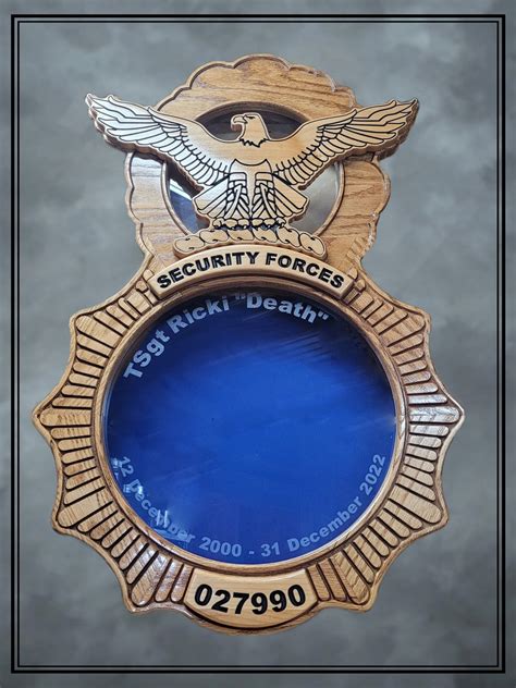 Air Force Security Forces Shadowbox – Devine Woodcrafts