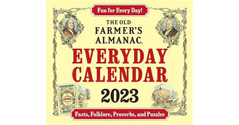 The 2023 Old Farmer’s Almanac Everyday Calendar by Old Farmer's Almanac