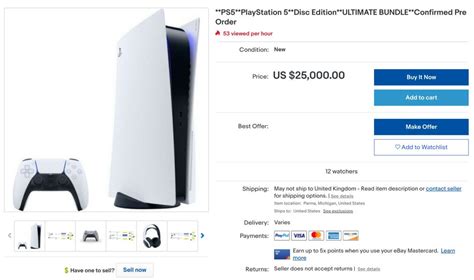 The PS5 is Still Available for a Scalper's Price of $25,000