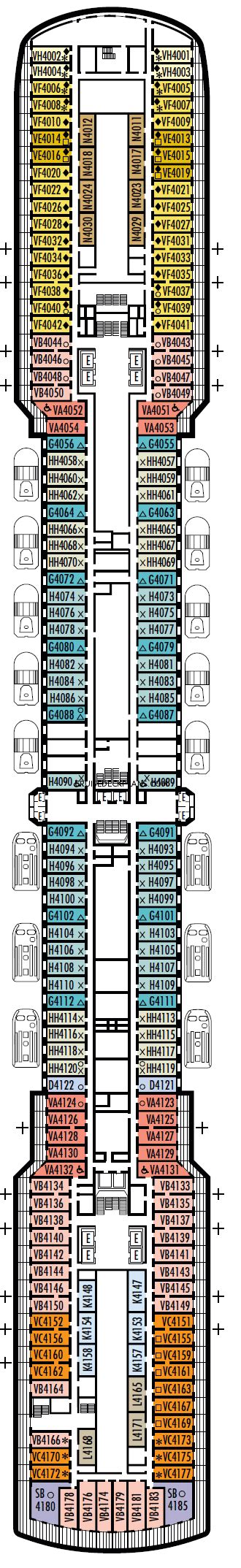 Westerdam Upper Promenade Deck Plan Tour